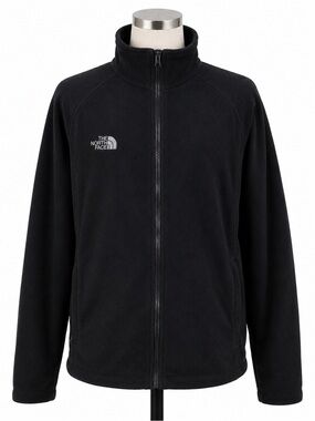 The North Face Summit Series Fleece Medium Black Full Zip Vintage Y2K